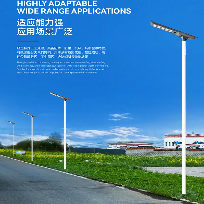 Solar street light information internal battery structure
