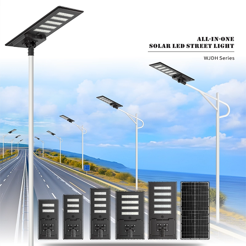 WJDH Die-Cast Aluminum Solar Street Light Main View