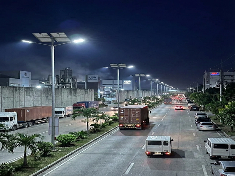 Government solar road lighting project Nigeria