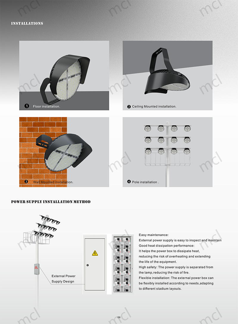 High Mast Light Bracket Installation