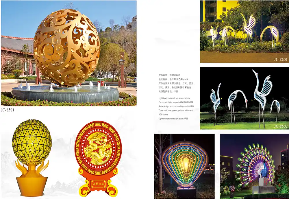 Massive stainless steel peace dove wing sculpture for government plaza square