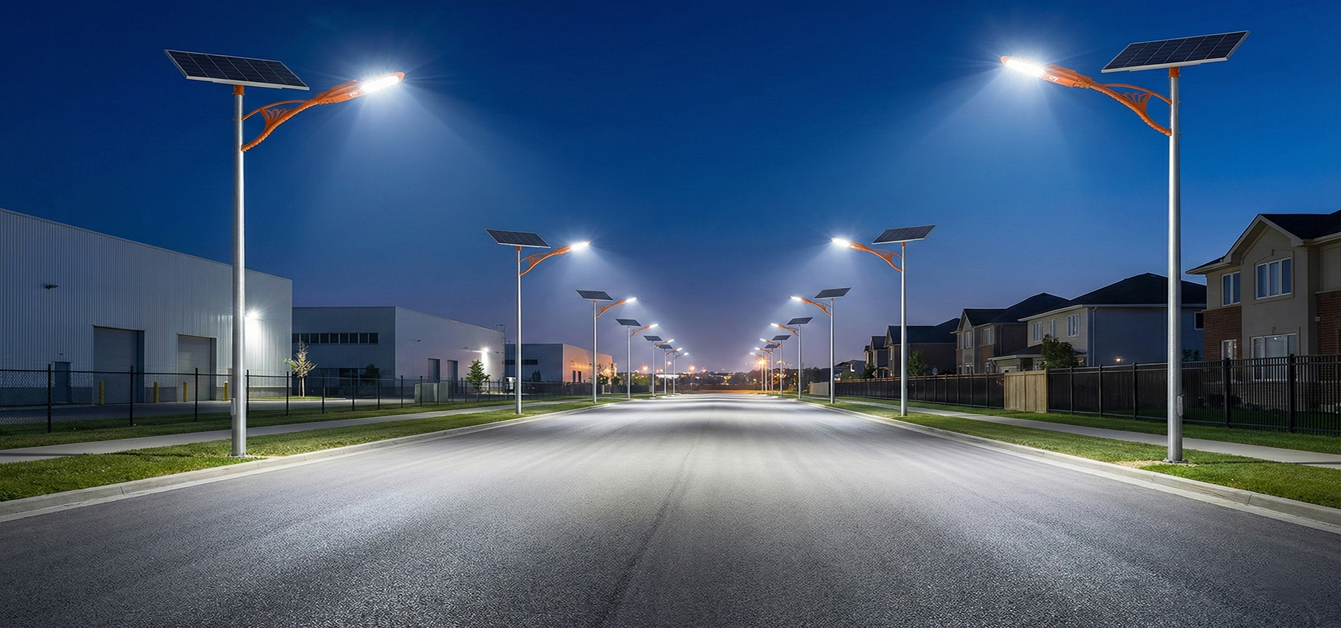 All-in-Two Solar Street Light with Built-in LiFePO4 Battery