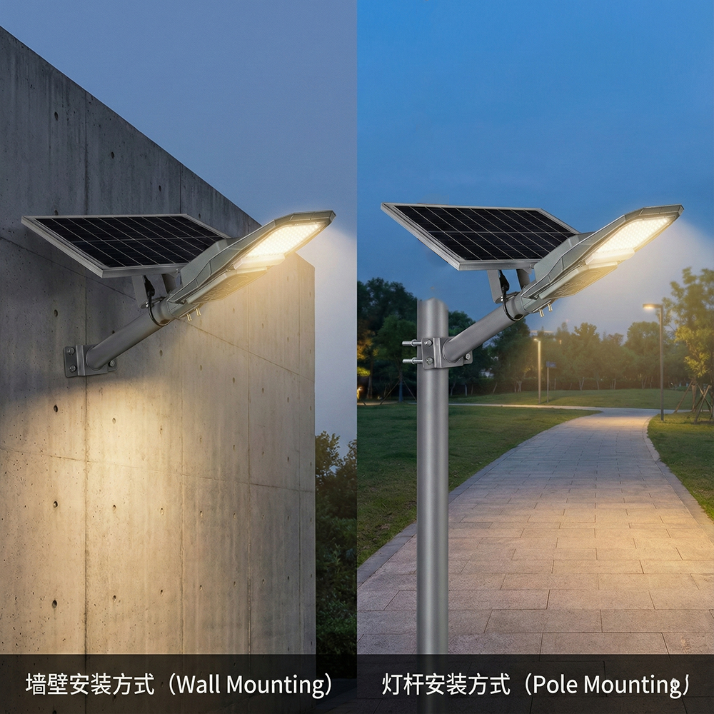 Diagram showing adjustable solar panel angle benefits