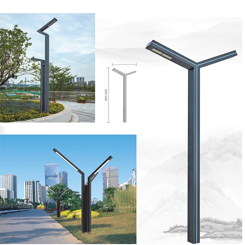 Single arm street light pole