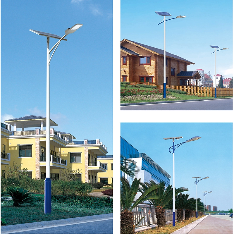 Solar street light pole design