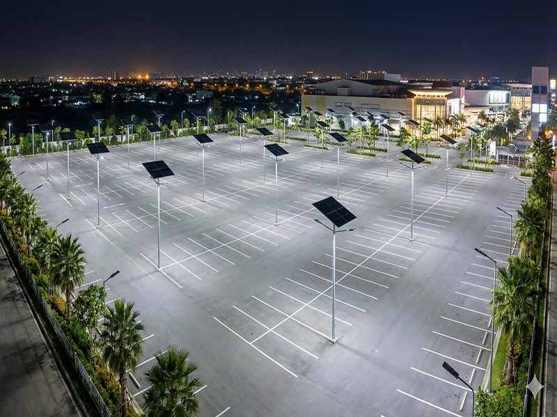 Commercial solar parking lot light Thailand