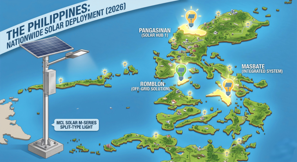 Typhoon-resilient solar street light certified for 250 km/h winds