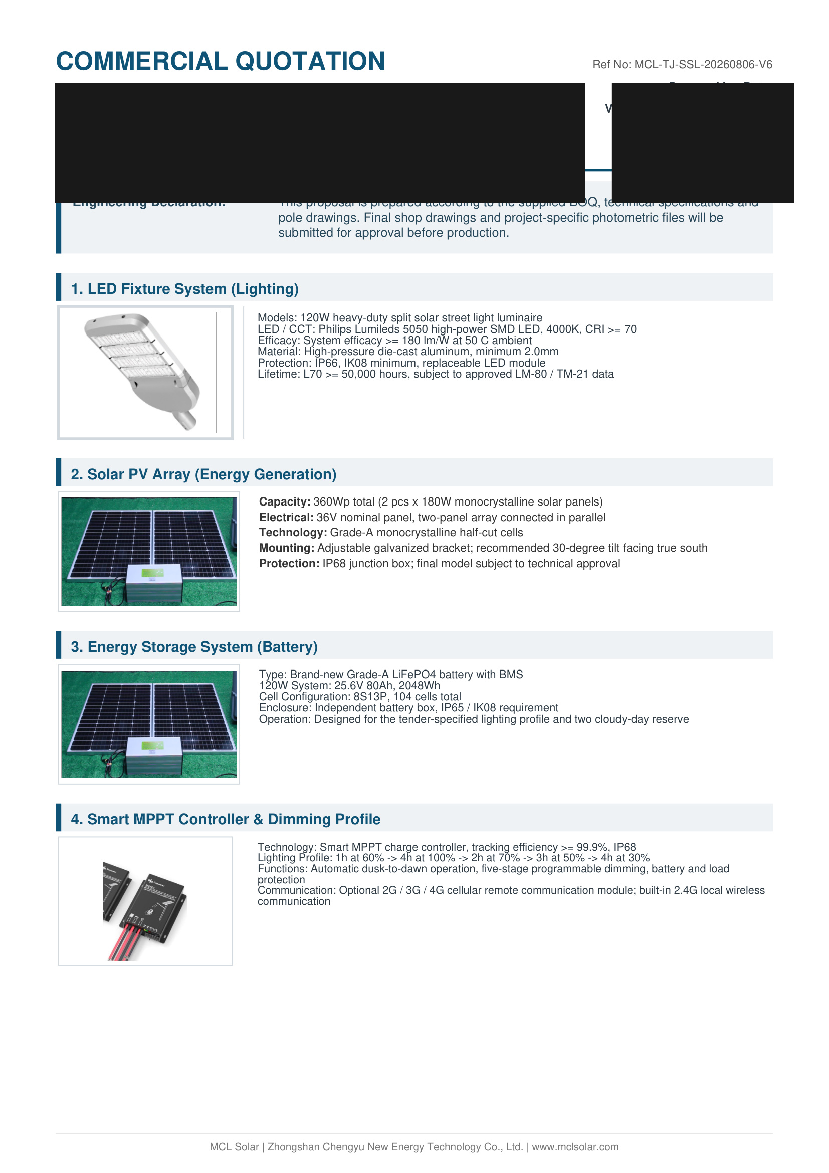 MCL Solar Jordan 1,131 Sets Technical Specification Sheet